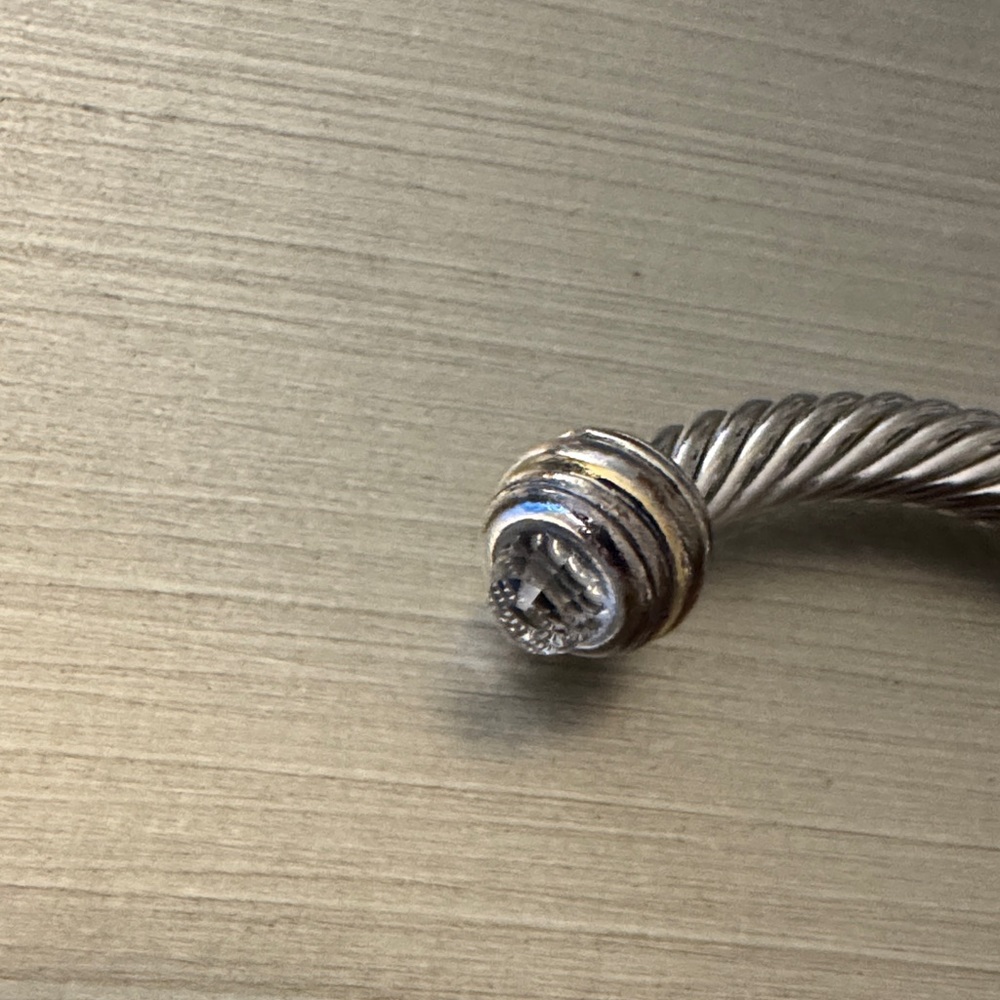 Silver Twisted Cable Cuff Bracelet - image 3